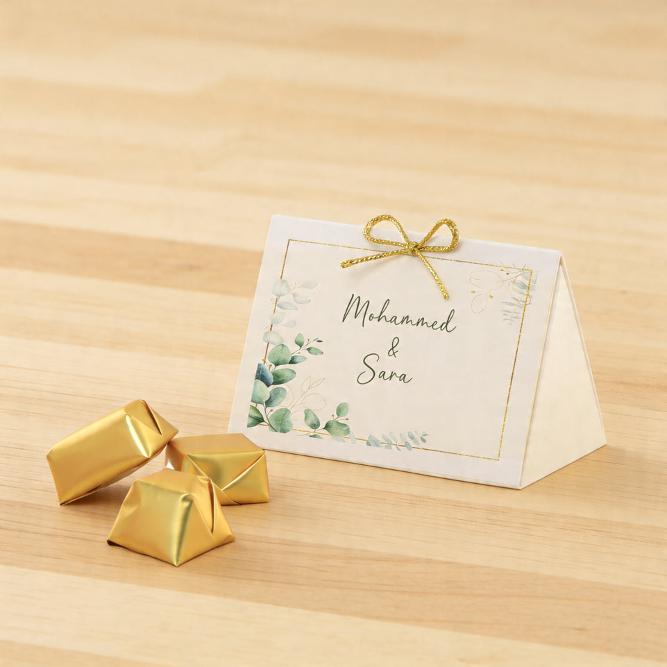 Set of 20 Bridal tree designed premium chocolate triangle box
