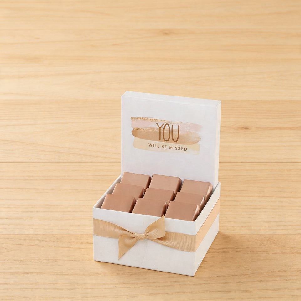 You will be missed stain designed premium chocolate small hamper