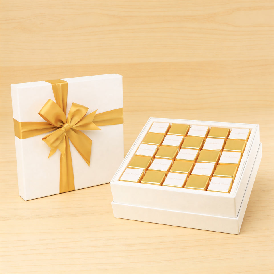 Congratulations gold designed premium chocolate hard box