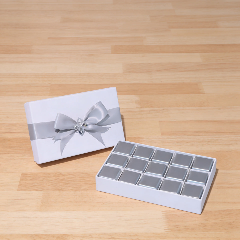 Premium Silver Delights chocolate 15-Pc hard box