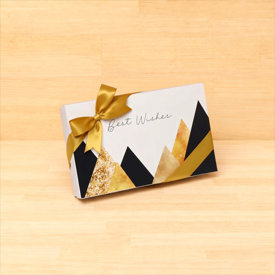 Best wishes geometric designed 15p premium chocolate hard box