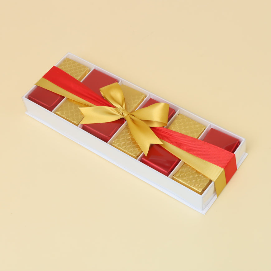 Luxury red gold premium chocolate gift box
