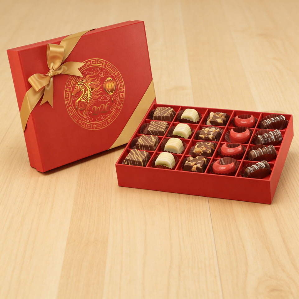 Chinese New Year 2026 design premium chocolate 20P hard box