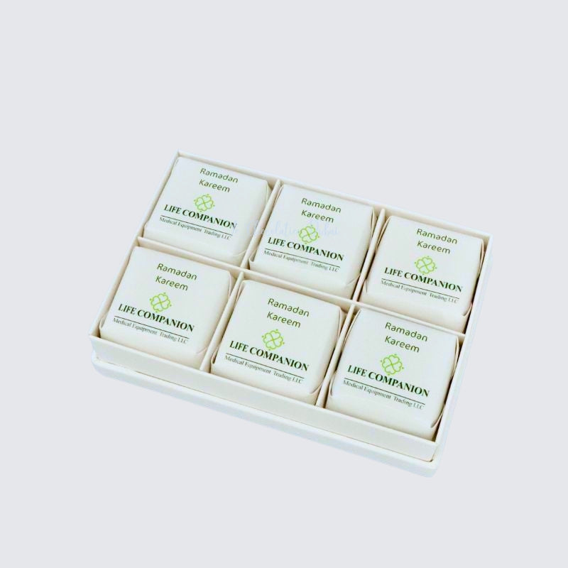 Set of 8 Corporate customized premium chocolate 6P hard box