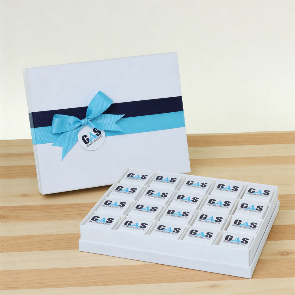 Set of 3 Corporate branded chocolate hard box