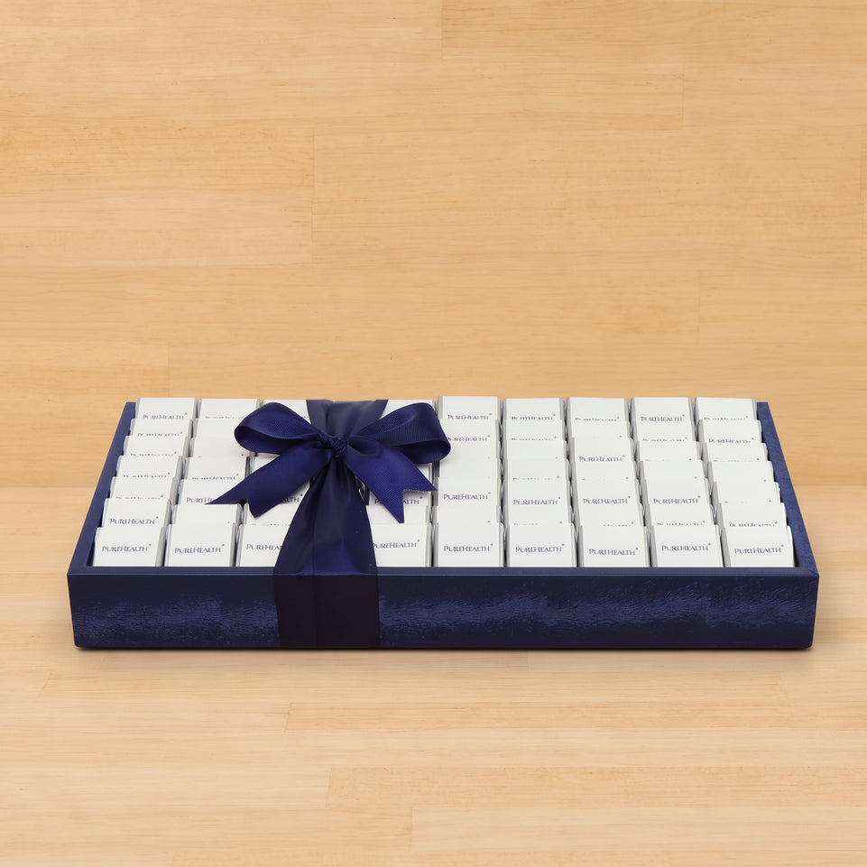 Thin Plain premium chocolate corporate customized medium leather tray