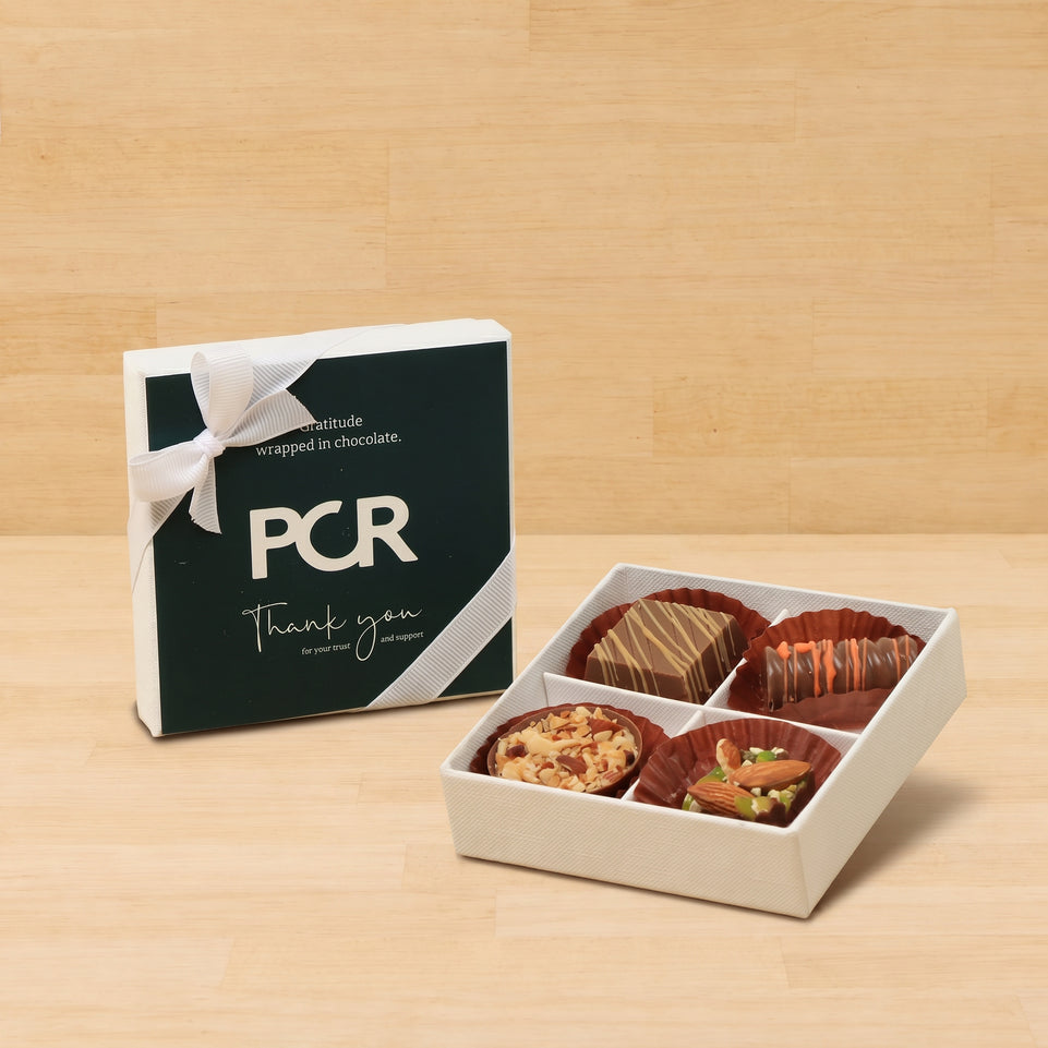 Set of 15 Corporate customized premium chocolate 4P hard box