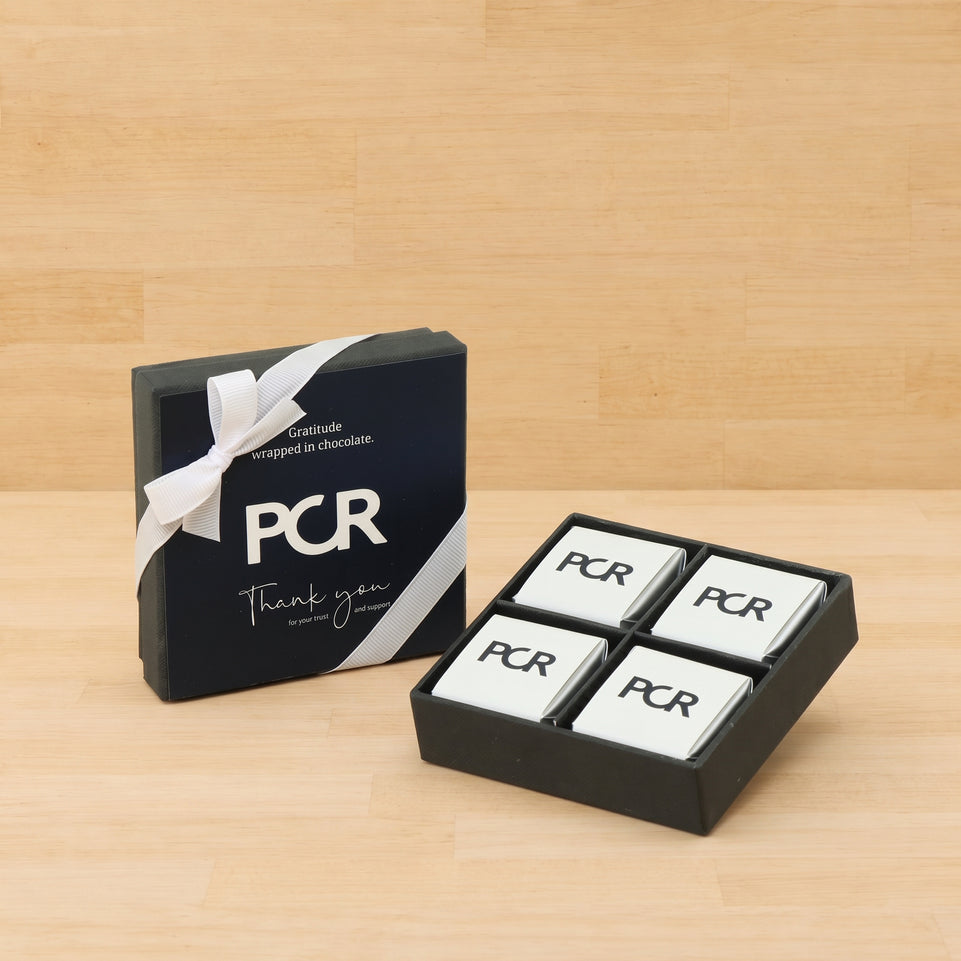 Set of 15 Corporate customized premium chocolate 4P hard box