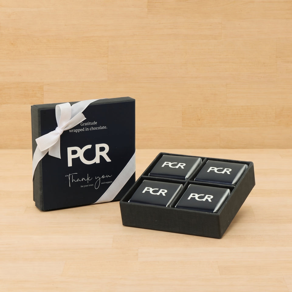 Set of 15 Corporate customized premium chocolate 4P hard box
