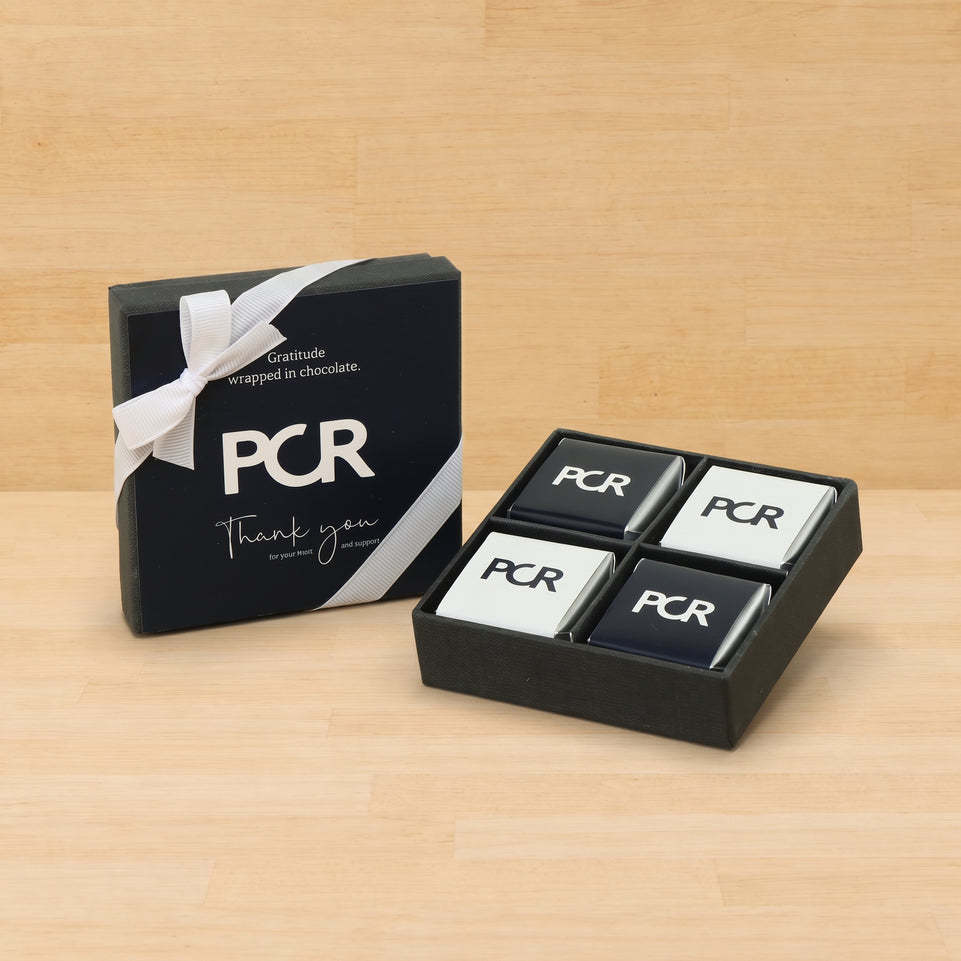 Set of 15 Corporate customized premium chocolate 4P hard box
