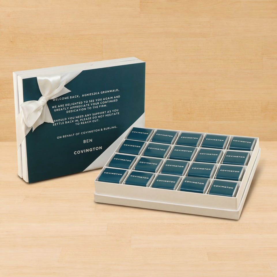 Set of 3 Corporate customized premium chocolate 20P hard box