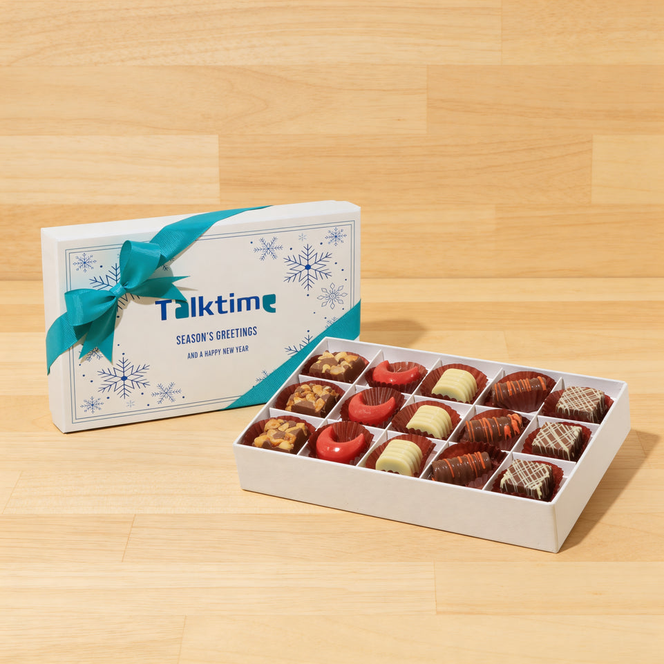 Set of 4 Corporate customized premium chocolate 15P hard box