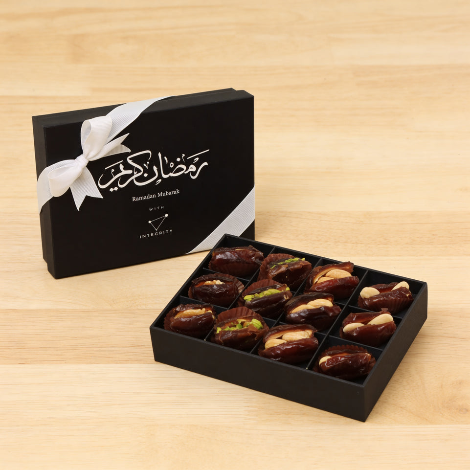 Set of 5 Corporate Customize Premium Nut Stuffed Dates 12pc hard box