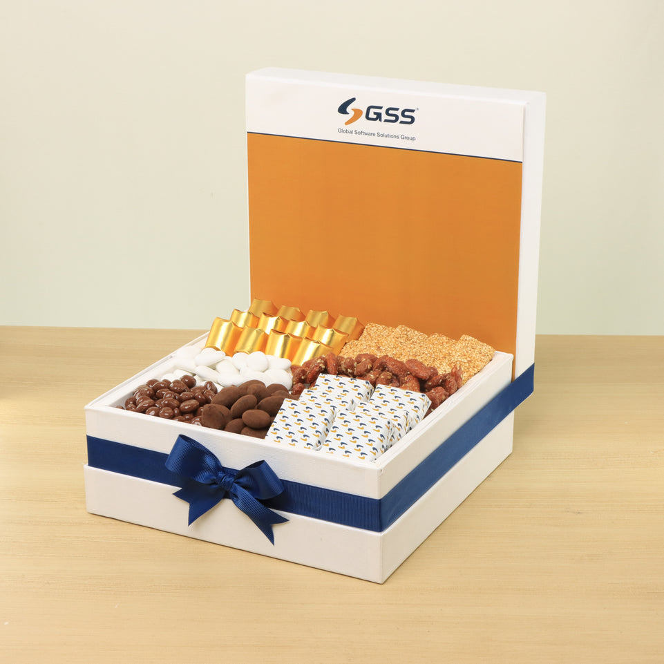Corporate customized premium chocolate & nuts large hamper