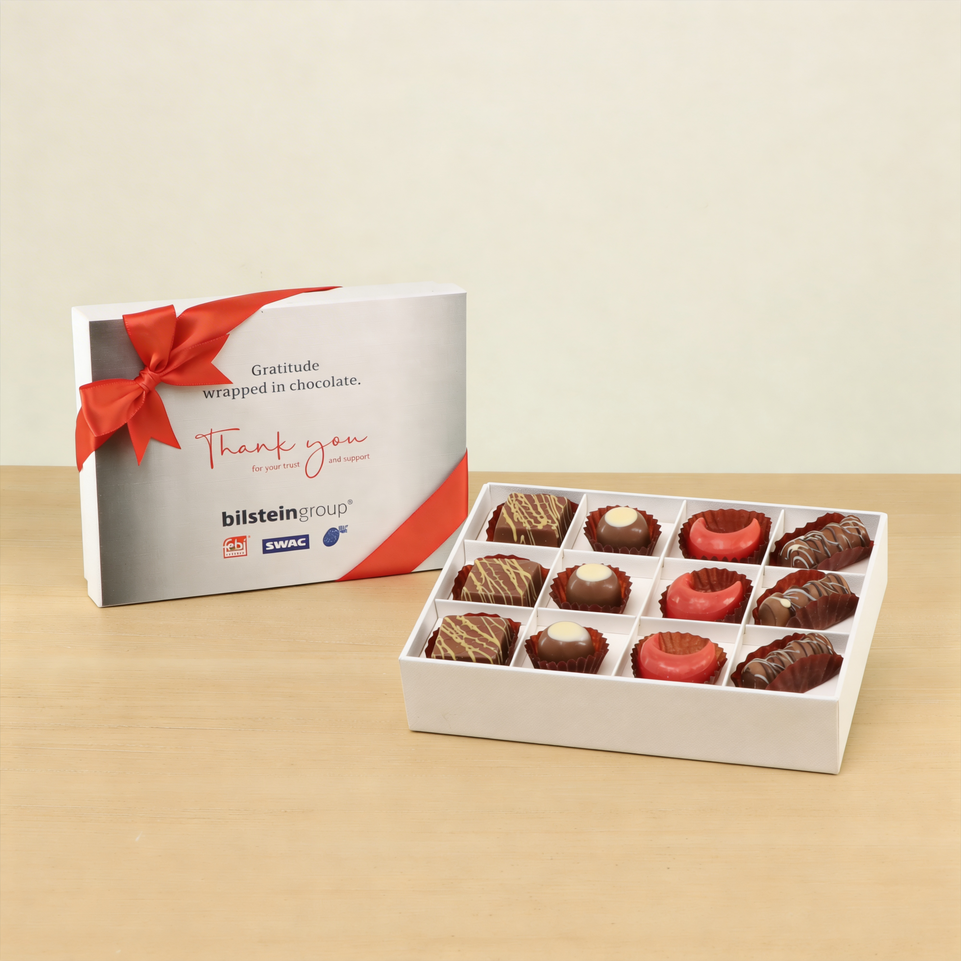 Set of 5 Corporate customized premium chocolate 12P hard box