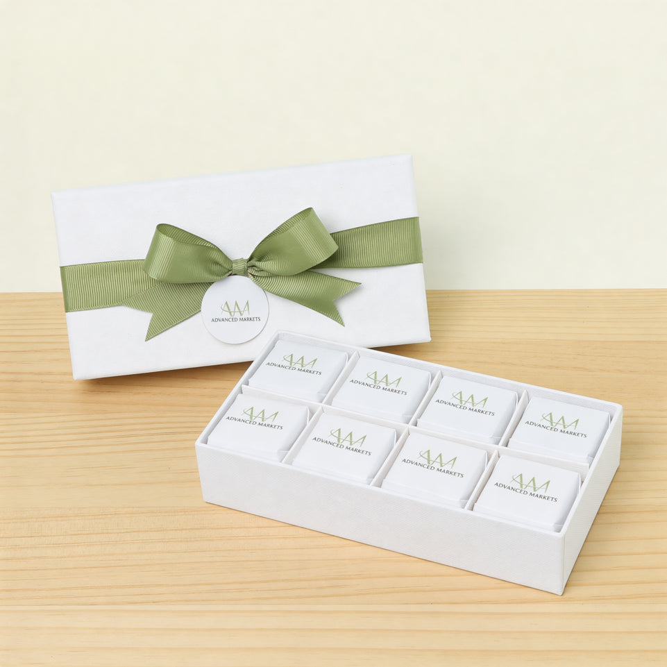 Set of 6 Corporate customized chocolate 8P hard box