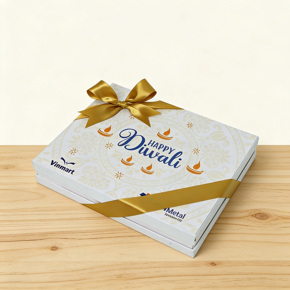 Set of 3 Corporate Diwali designed chocolate 20-piece hard box