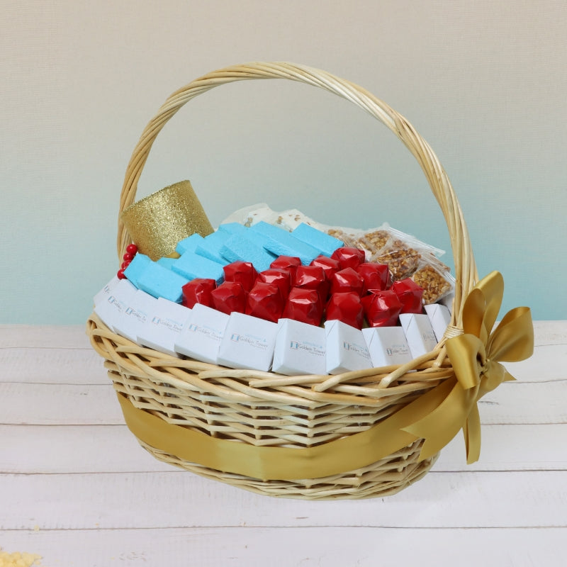 Corporate customized premium chocolate & sweets large basket
