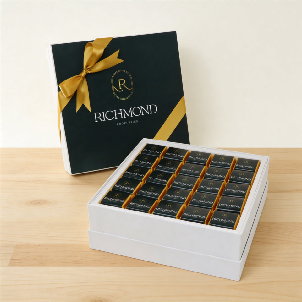 Set of 2 Corporate customized premium chocolate hard box