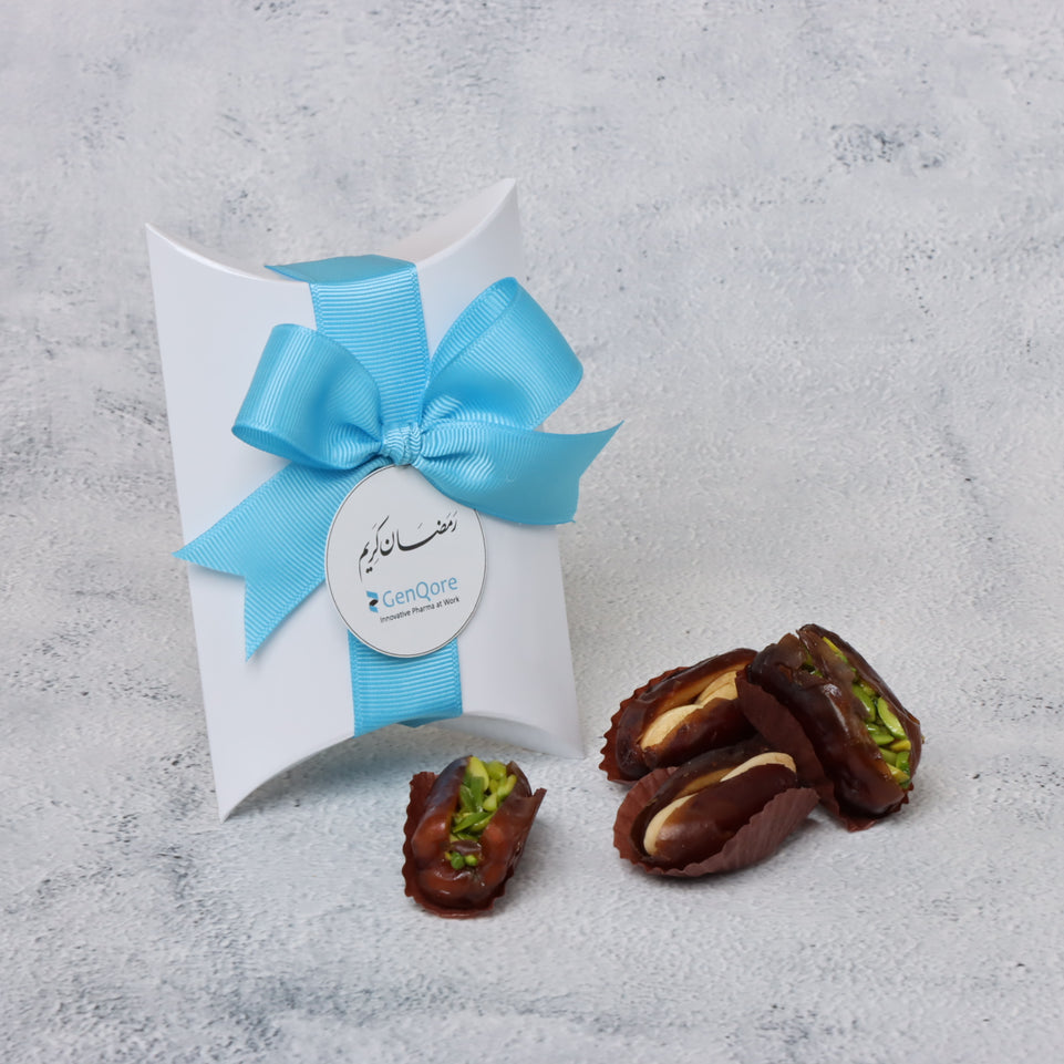 Corporate customized logo tag pillow box