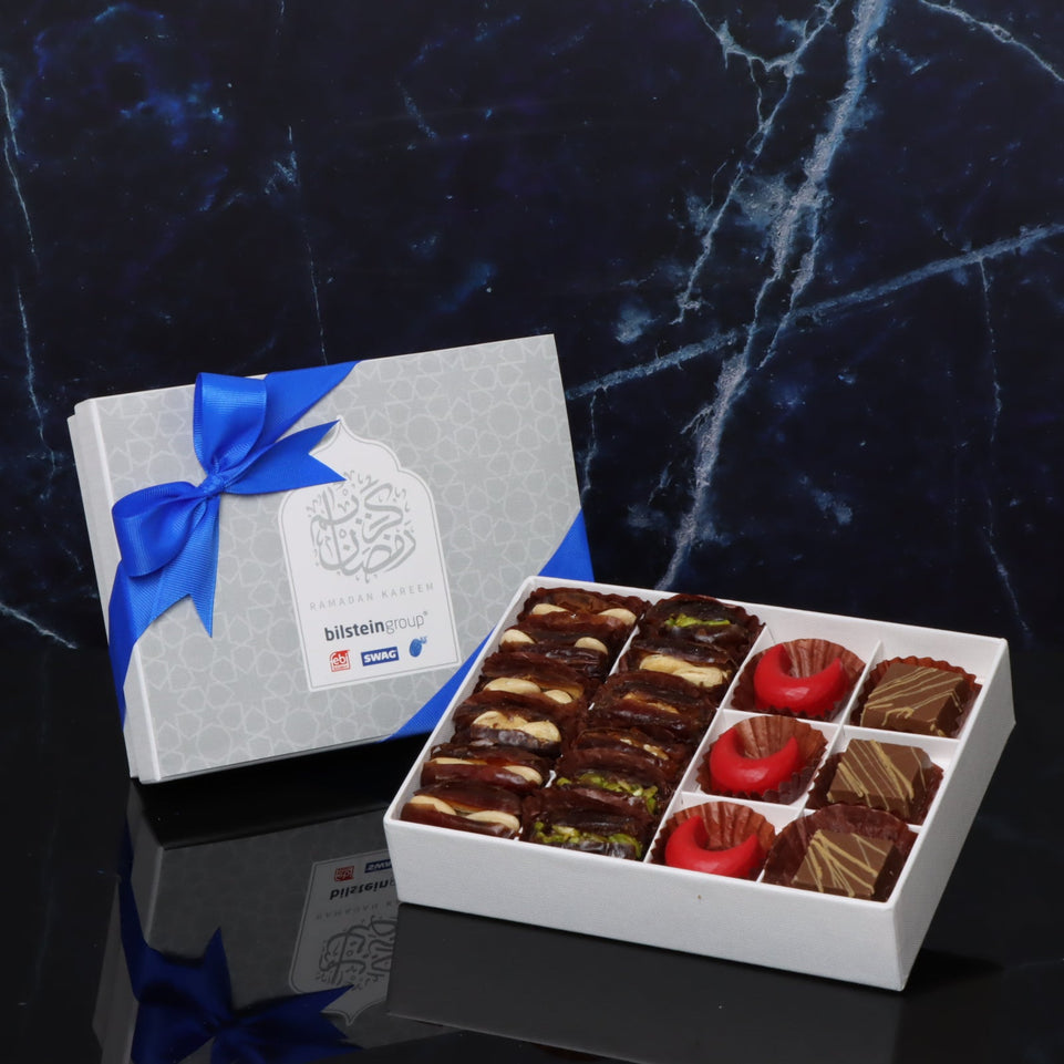 Set of 5 Corporate customized top card Ramadan kareem design 12P hard box