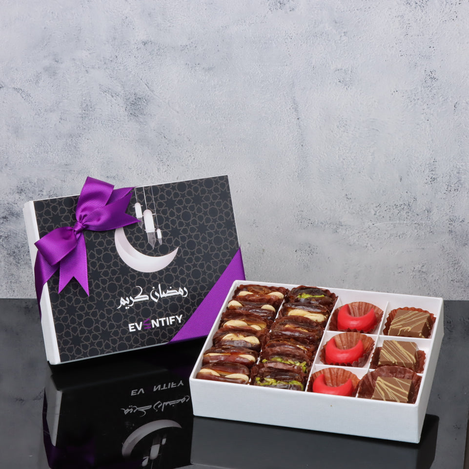 Set of 5 Corporate customized top card Ramadan kareem design 12P hard box