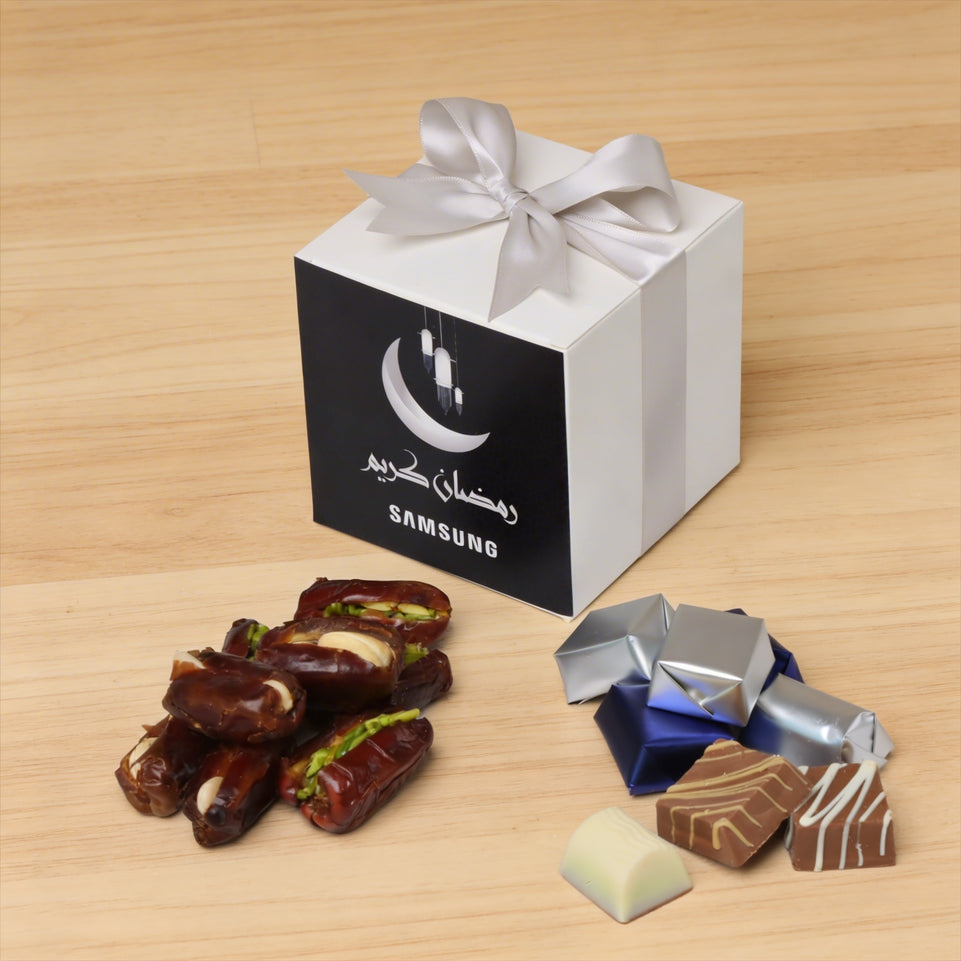 Set of 20 Corporate customized Ramadan kareem designed cube box
