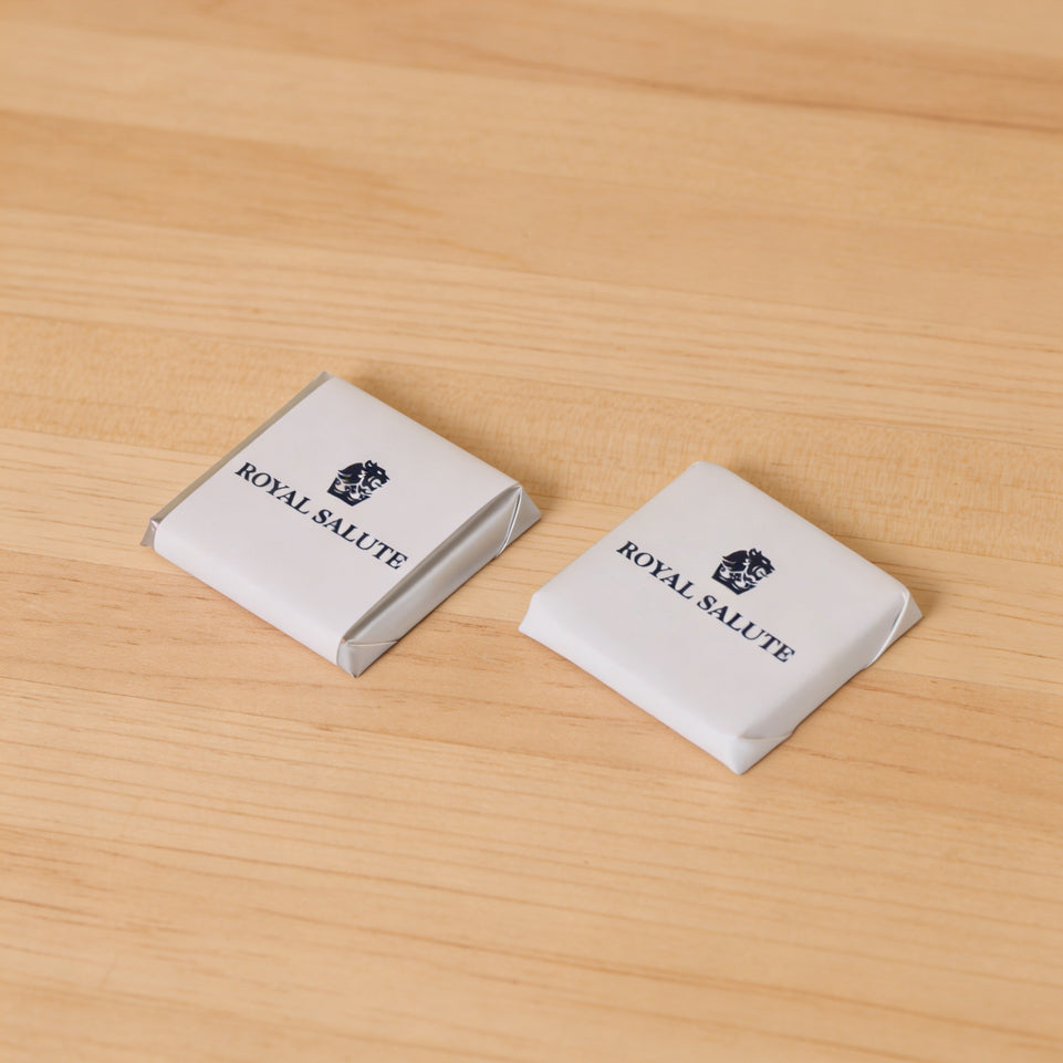 Corporate branded thin loose chocolate