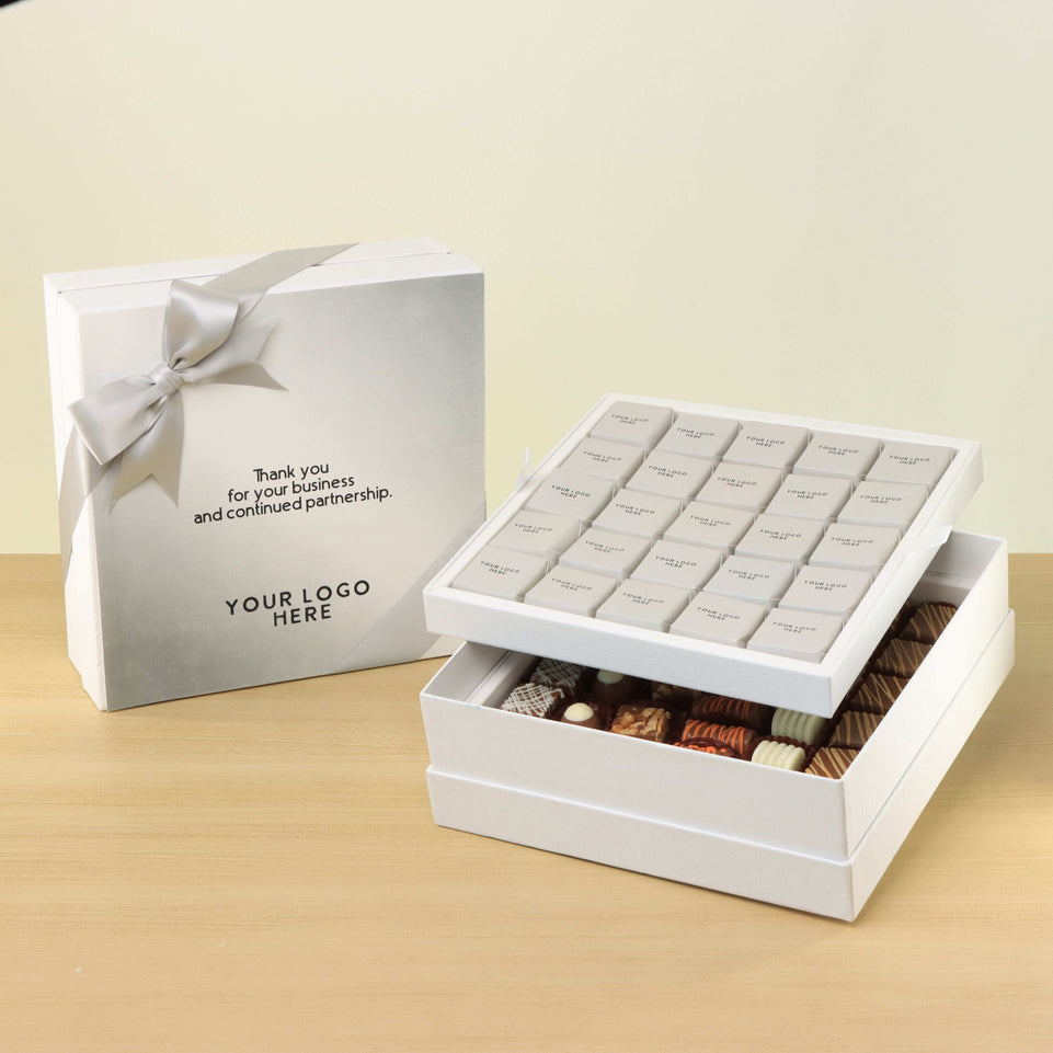 Corporate customized premium chocolate 2-layer hard box