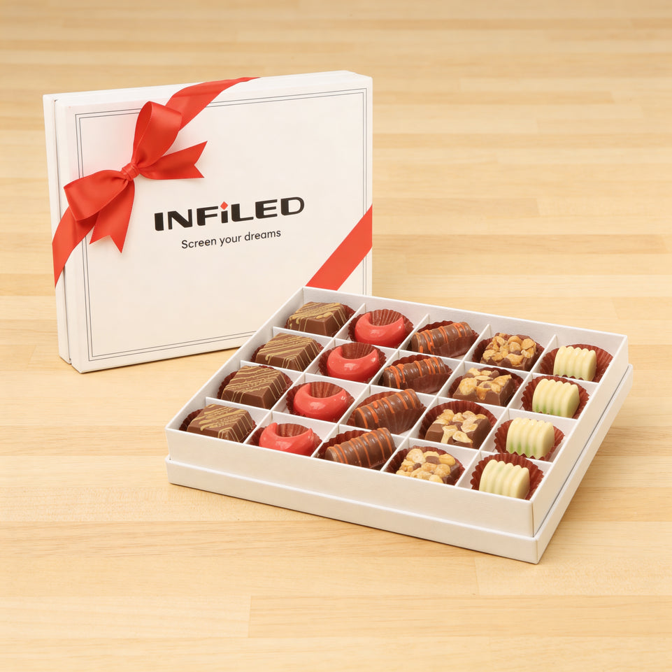 Set of 3 Corporate customized premium chocolate 20P hard box