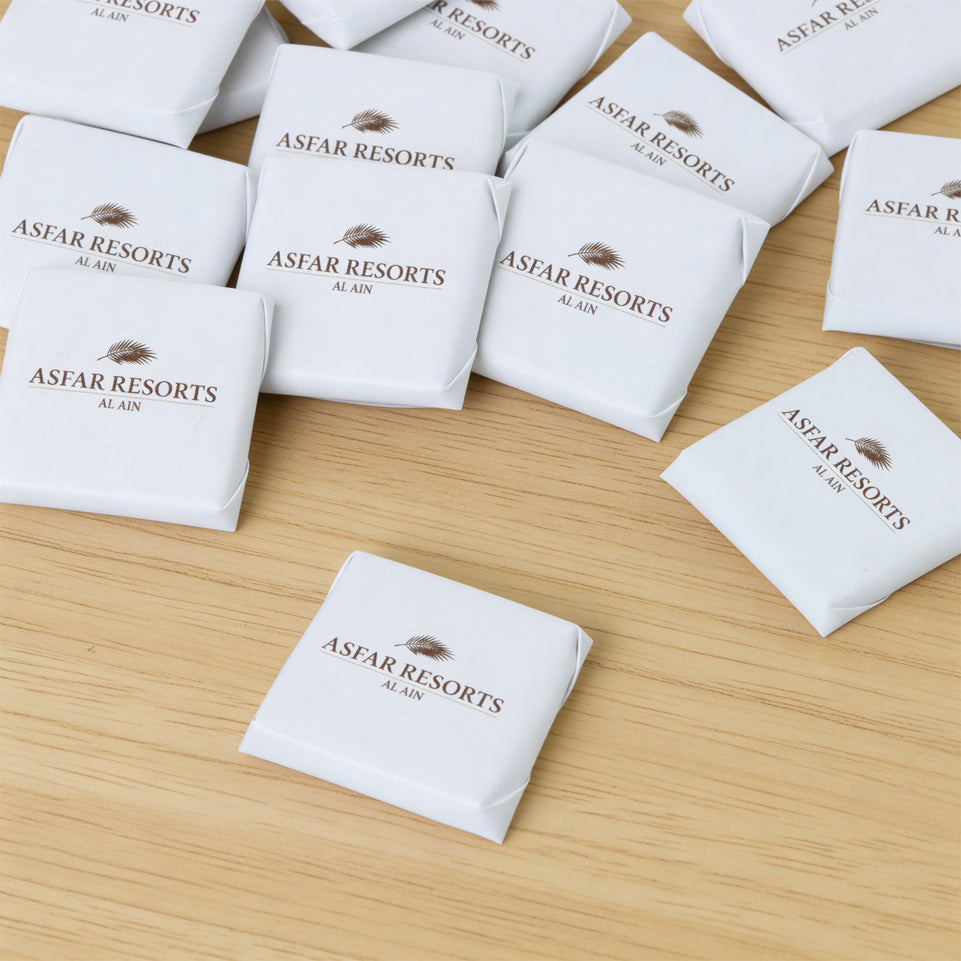 Corporate branded thin loose premium chocolate
