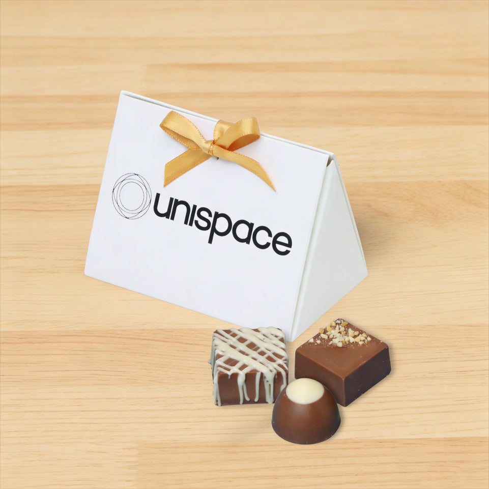 Set of 20 Corporate branded chocolate triangle box