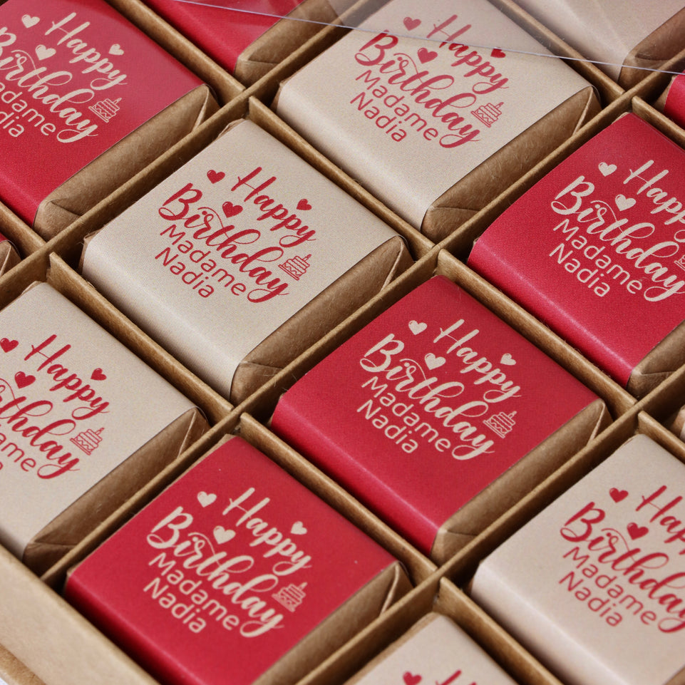 Customized Happy birthday premium loose chocolate