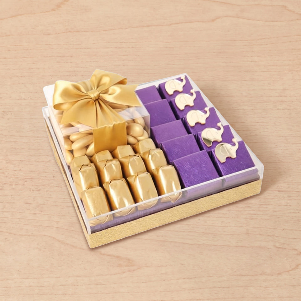 Diwali designed premium chocolate acrylic tray