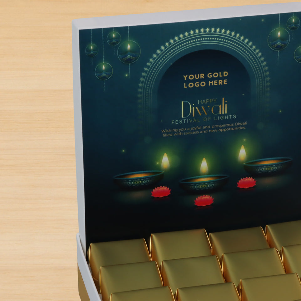 Happy Diwali designed premium chocolate medium hamper