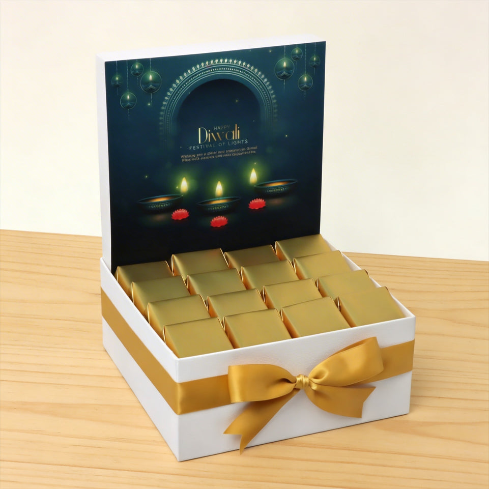 Happy Diwali designed premium chocolate medium hamper