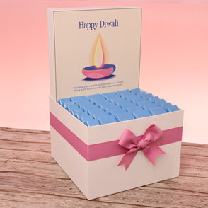 Happy Diwali candle pink designed pre...