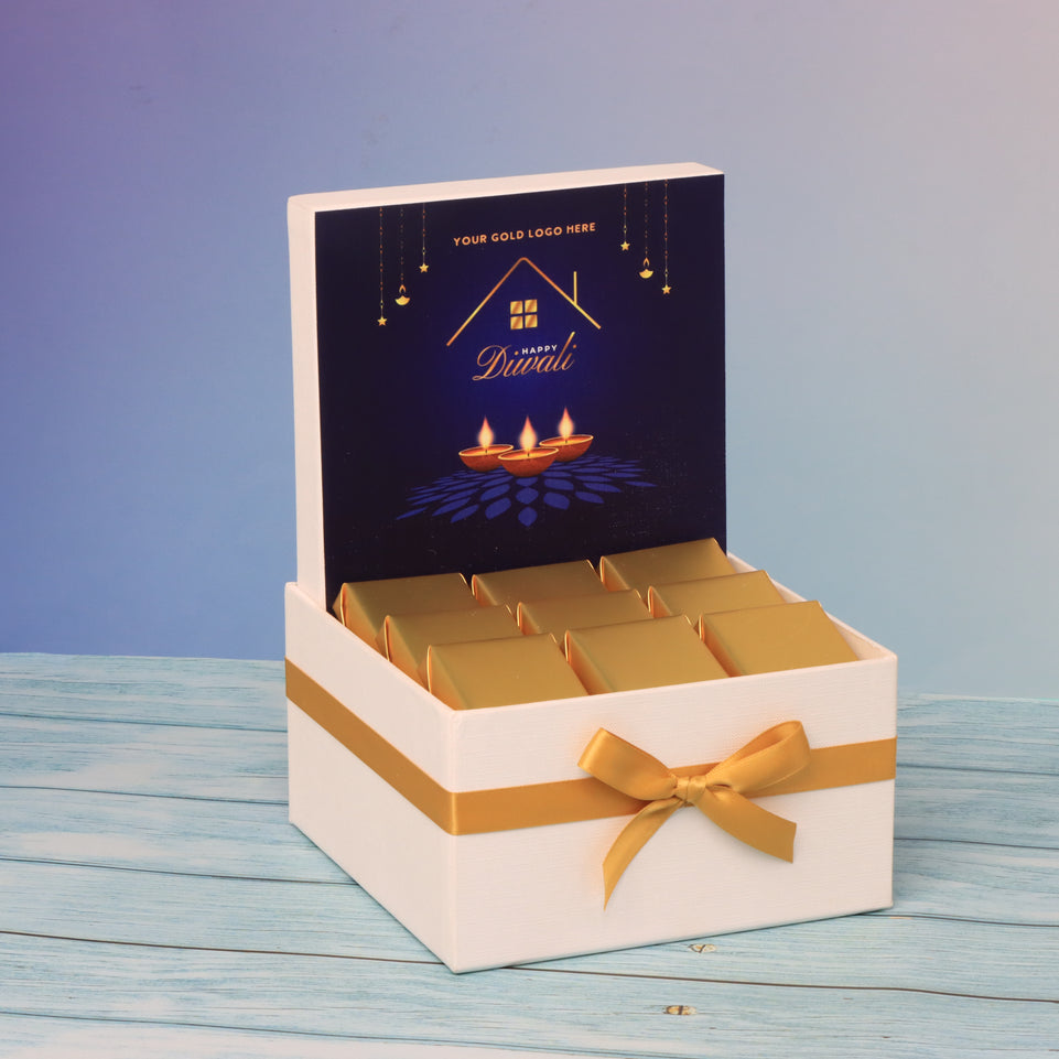 Corporate real estate diwali designed premium chocolate small hamper