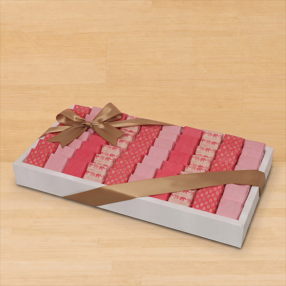 Diwali celebration pattern designed premium chocolate medium leather tray
