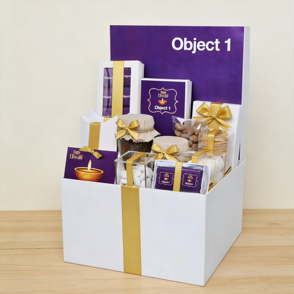 Corporate customized diwali designed chocolate & sweets extra large hamper