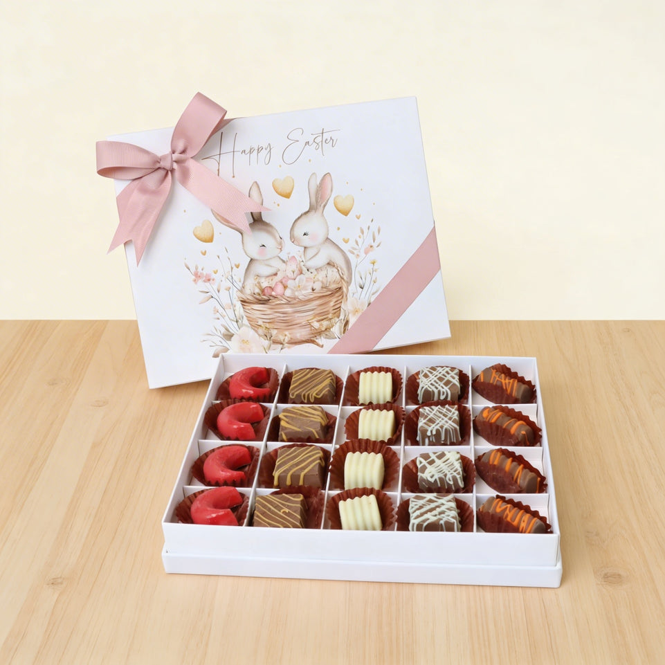 Happy Easter designed premium chocolate 20 piece hard box
