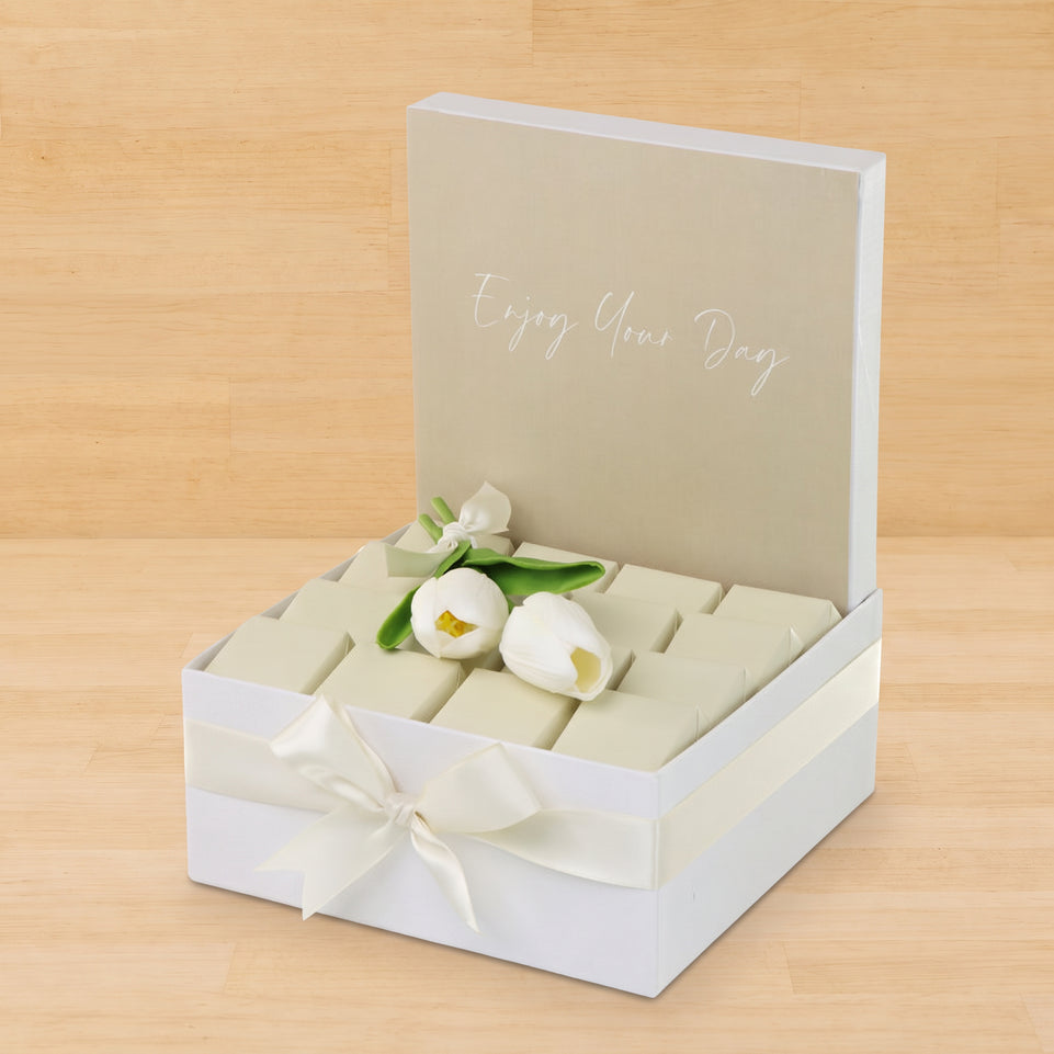 Enjoy your day minimalist designed premium chocolate medium hamper