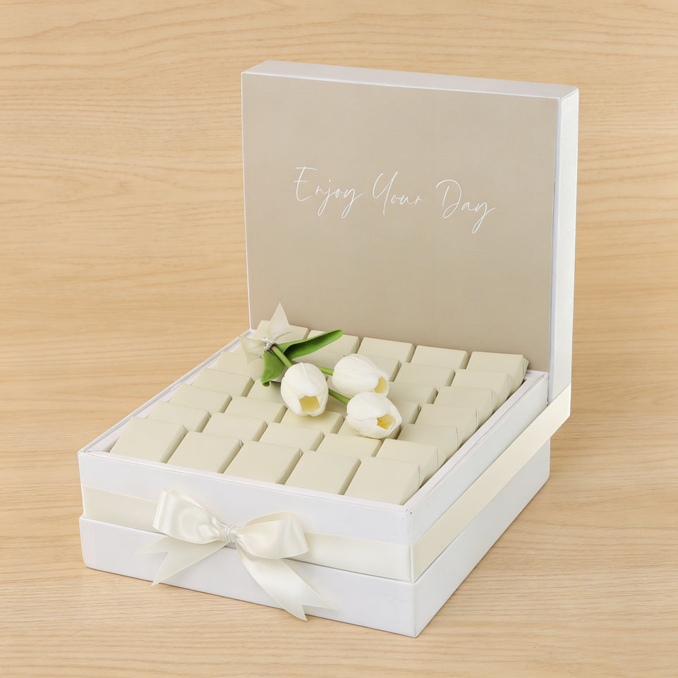 Enjoy your day minimalist designed premium chocolate large hamper