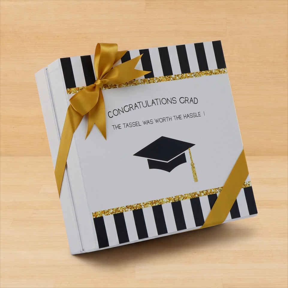 Graduation designed premium chocolate 2-layer hard box