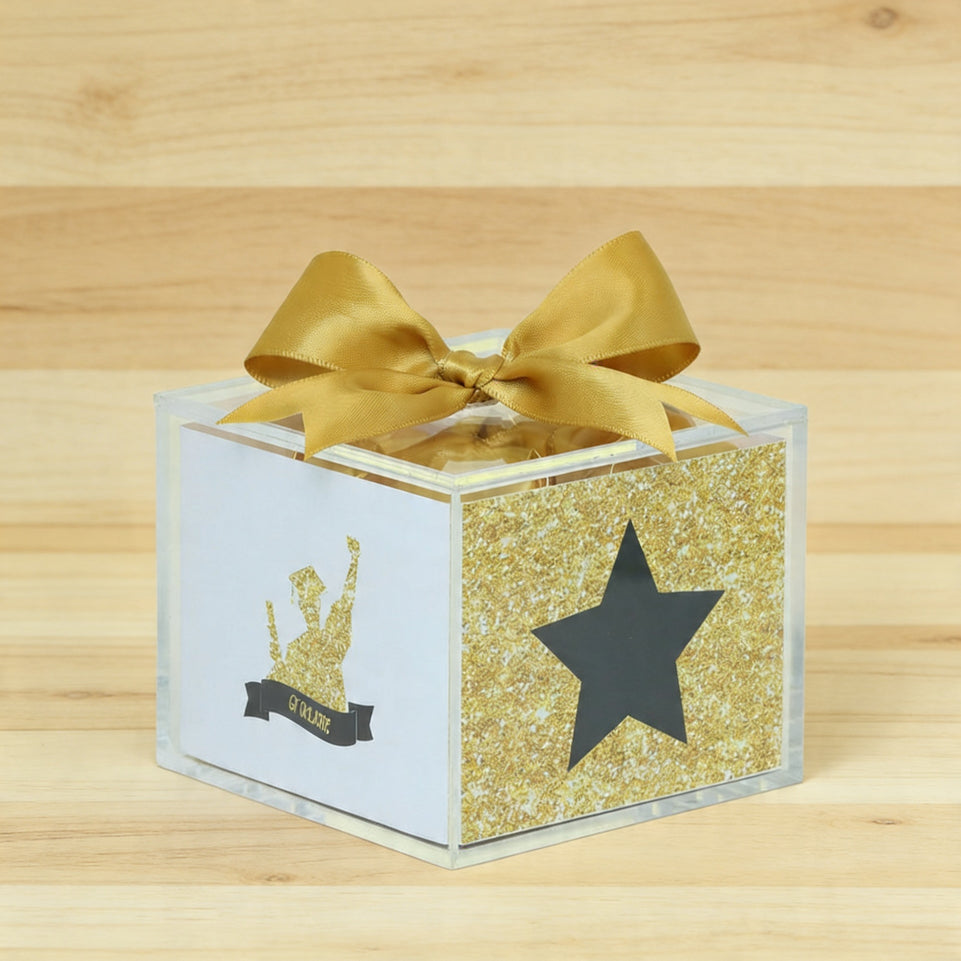 Set of 20 Graduation designed premium chocolate acrylic box