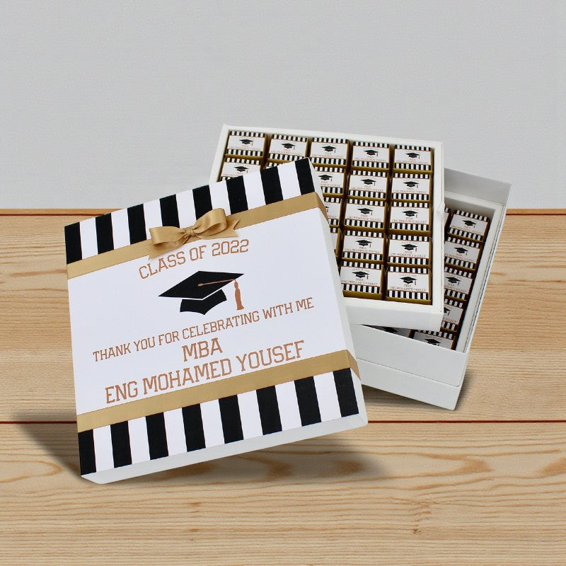Graduation designed personalized premium chocolate hard box