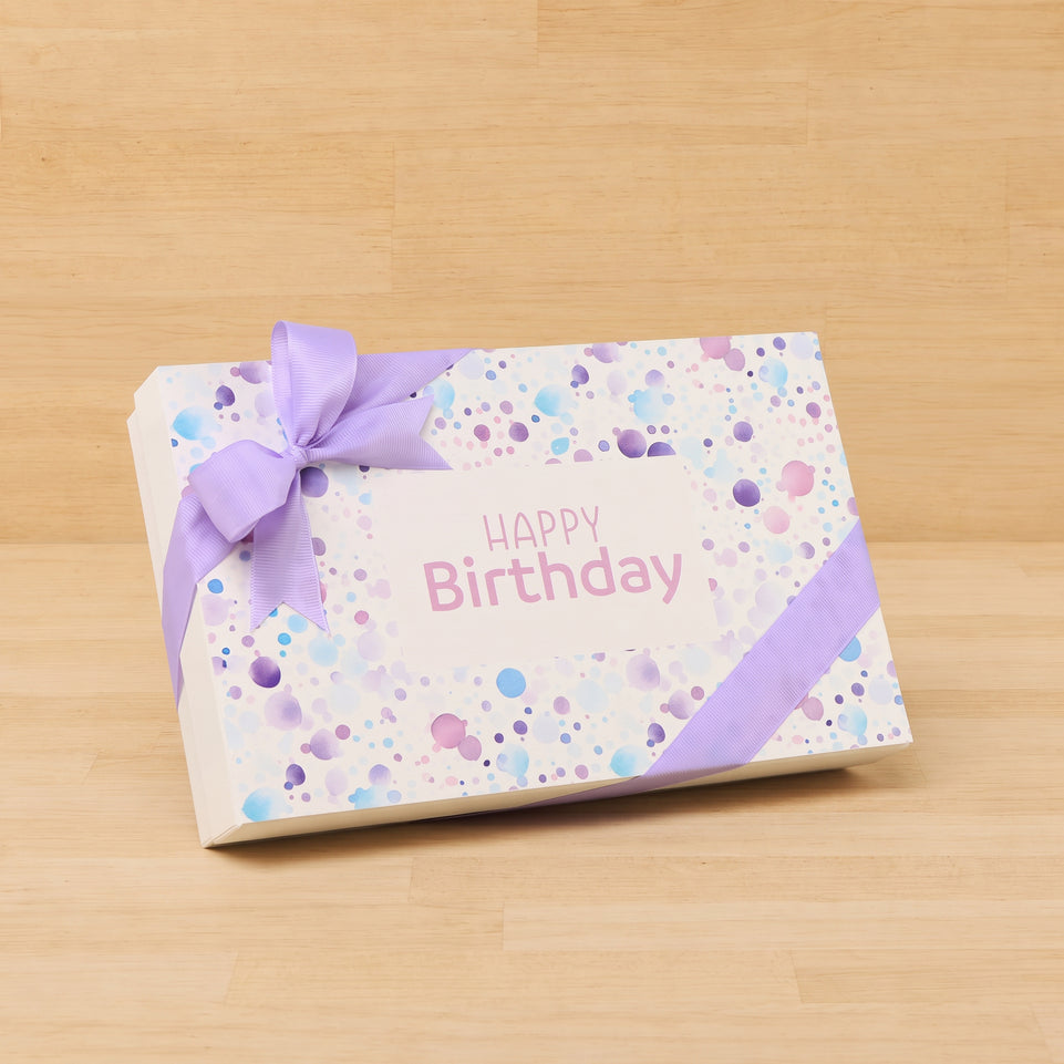 Happy birthday bubble designed 15P chocolate hard box