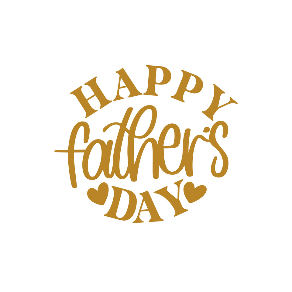 Happy father's day classic text greeting card