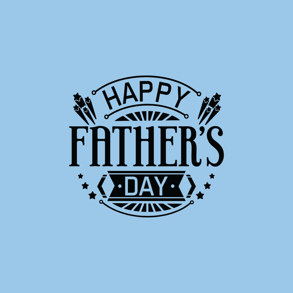 Happy father's day stamp greeting card