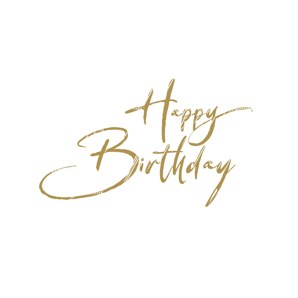 Happy birthday minimalist greeting card